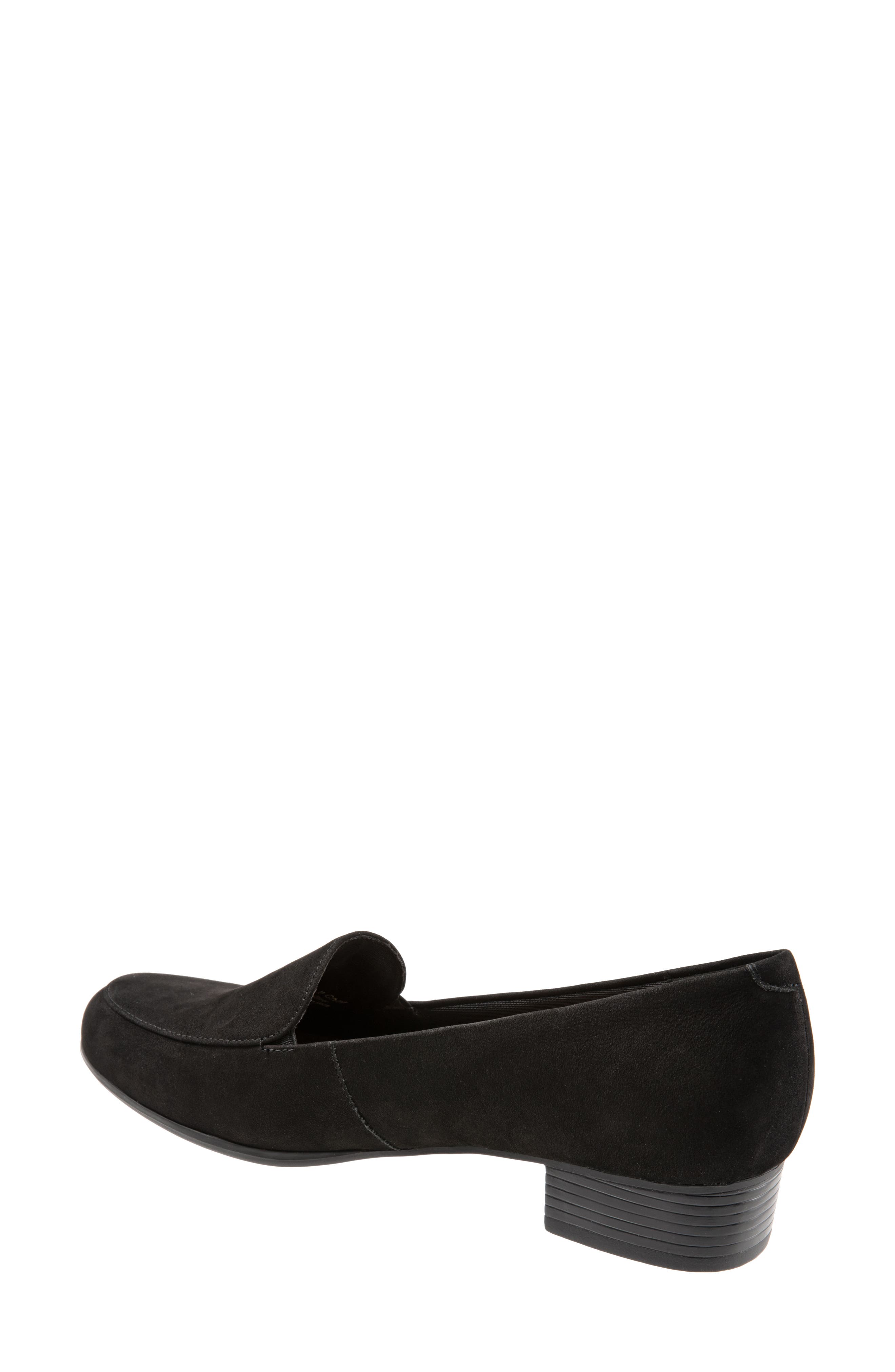 Trotters Monarch Loafer, Alternate, color, Black Suede