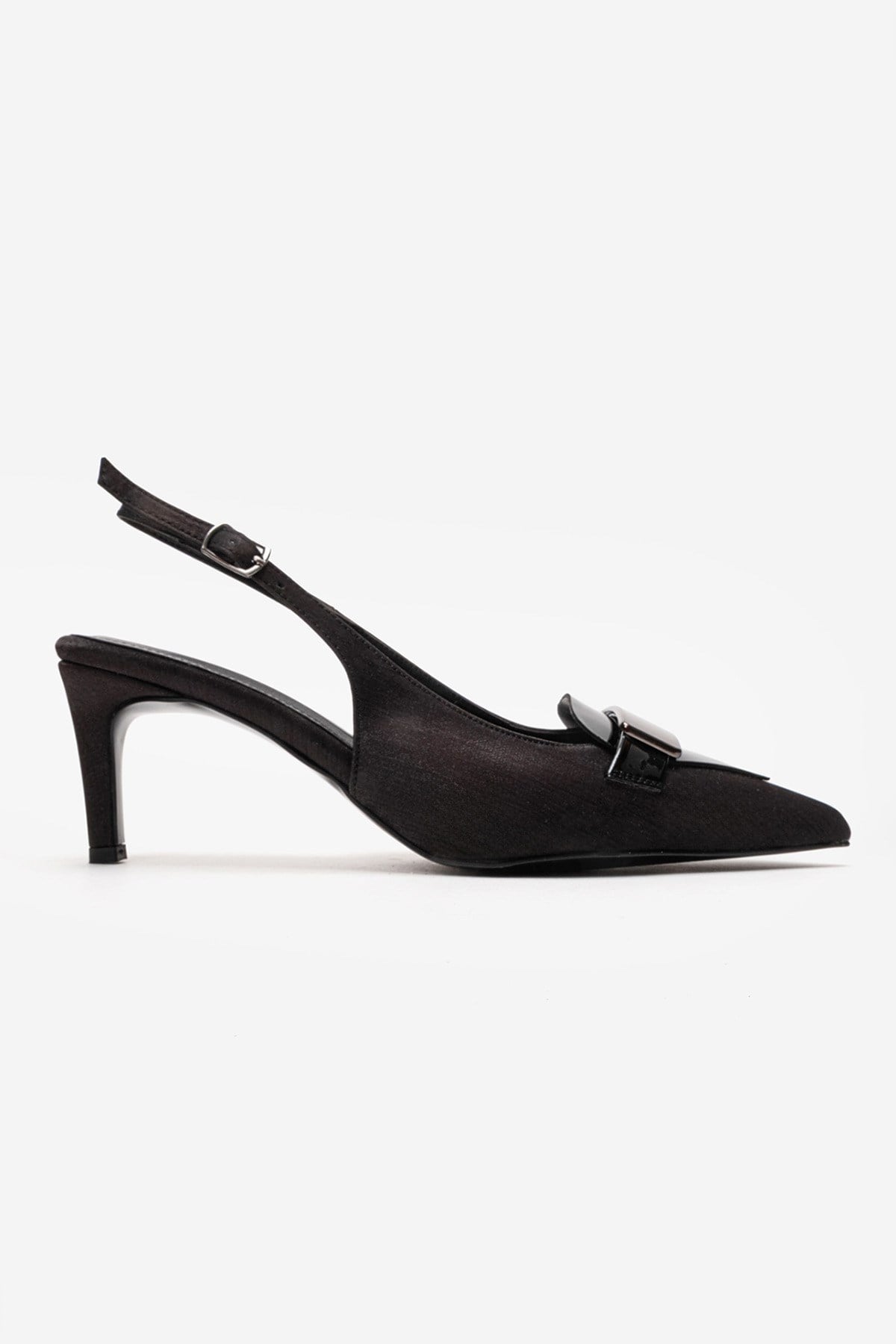 Sollenne Stiletto Pump, Alternate, color, Black Satin