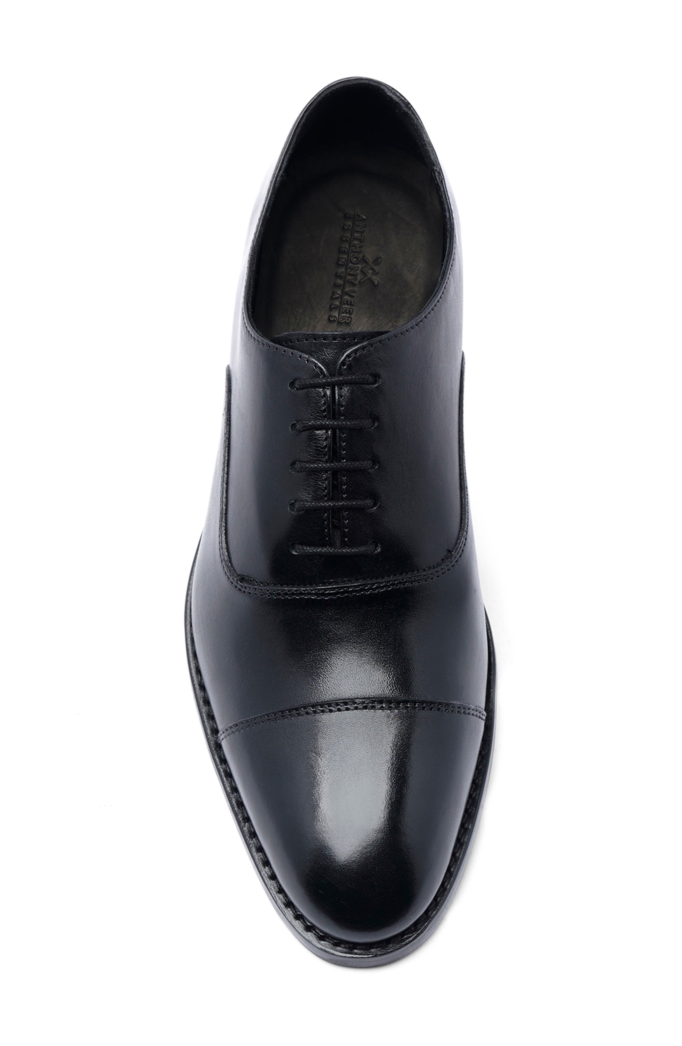 Anthony Veer Clinton Cap Toe Oxford, Alternate, color, Black