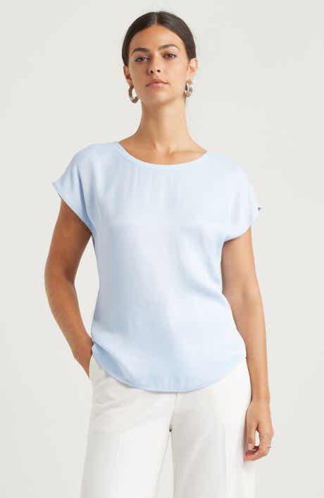 Nordstrom Dolman Sleeve Satin T-Shirt