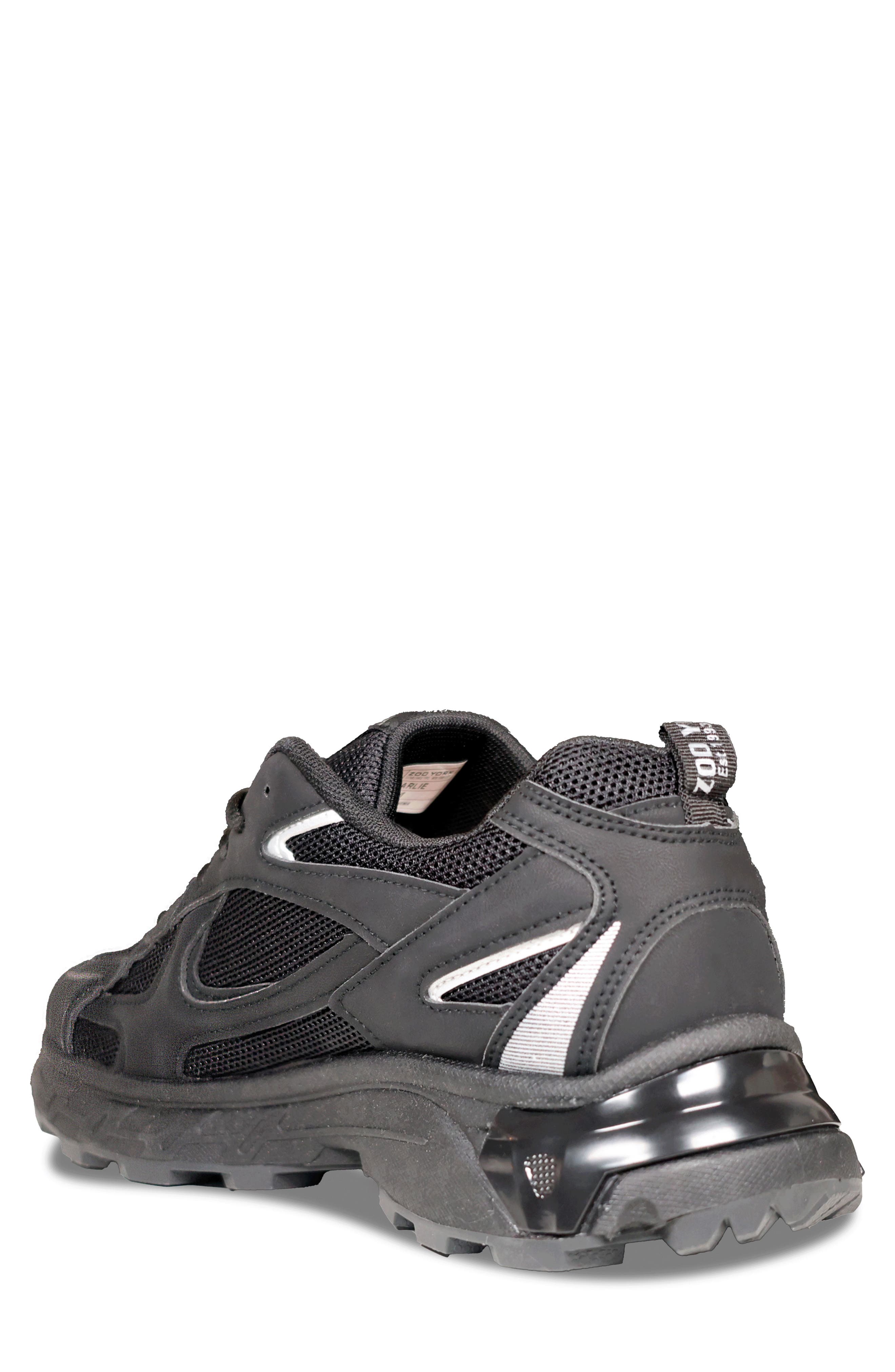 Zoo York <p>Charlie Sneaker (Men)</p>, Alternate, color, Black Silver