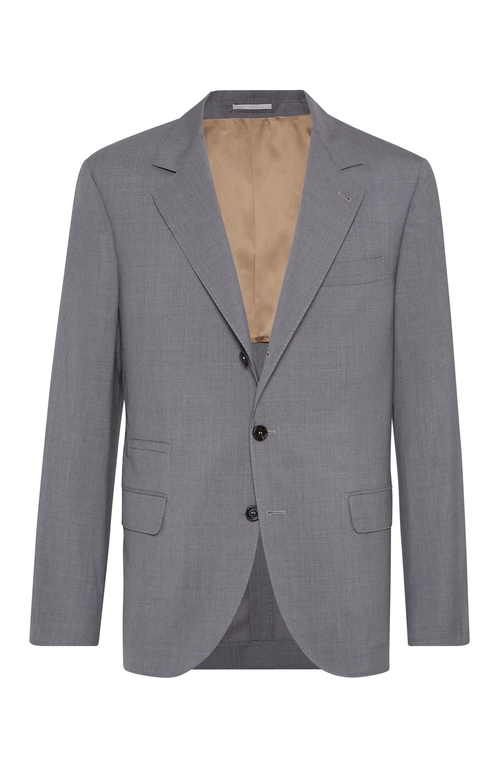 BRUNELLO CUCINELLI BRUNELLO CUCINELLI WOOL AND SILK BLAZER