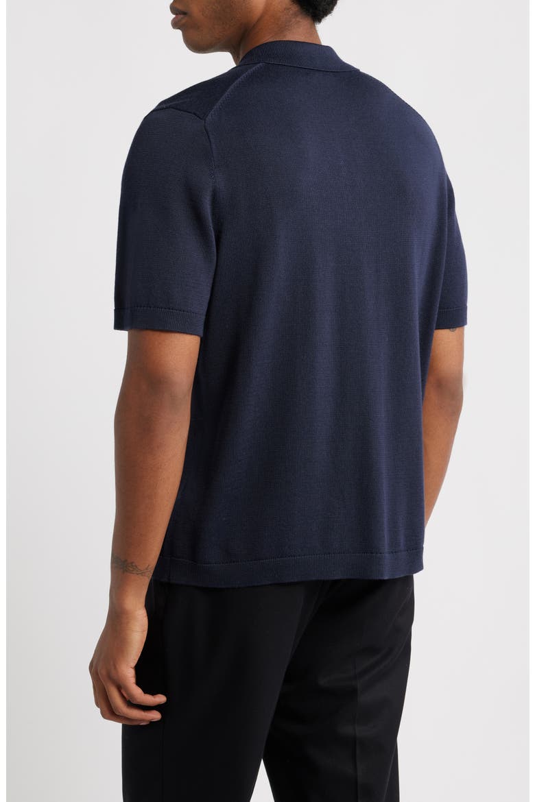 Short Sleeve Button-Up Cardigan, Alternate, color, NAVY SEABORNE