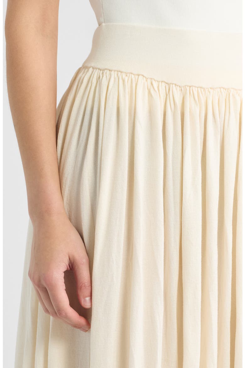 Semisheer Maxi Skirt, Alternate, color, CREAM