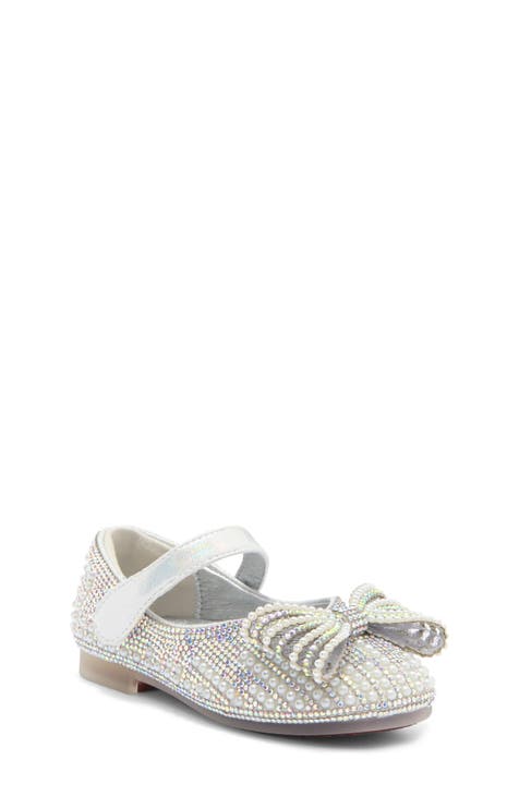 Kids' Crystal Embellished Bow Flat (Walker & Toddler)