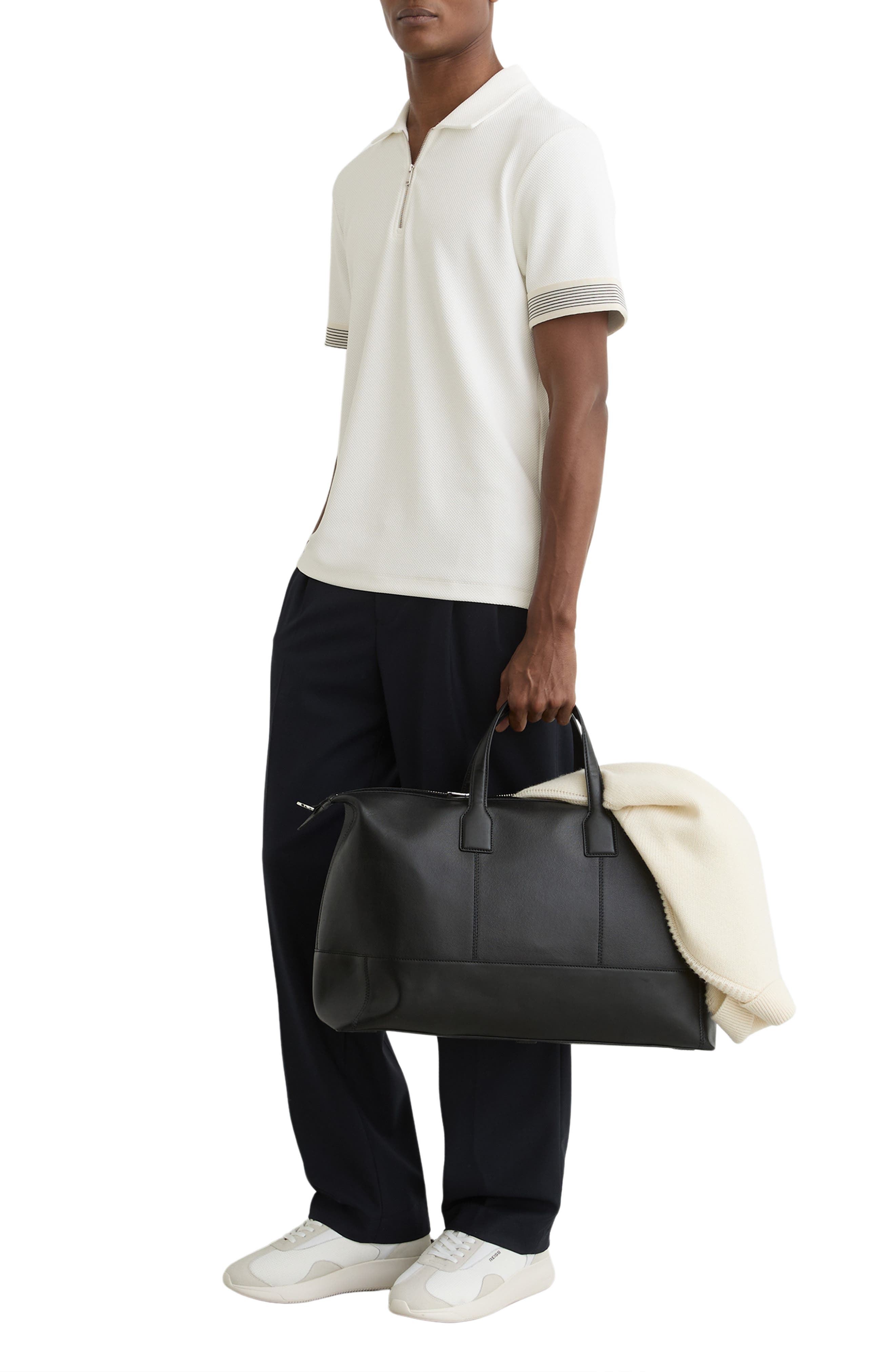 Мужские Reiss Bruno Quarter Zip Polo — фото 5