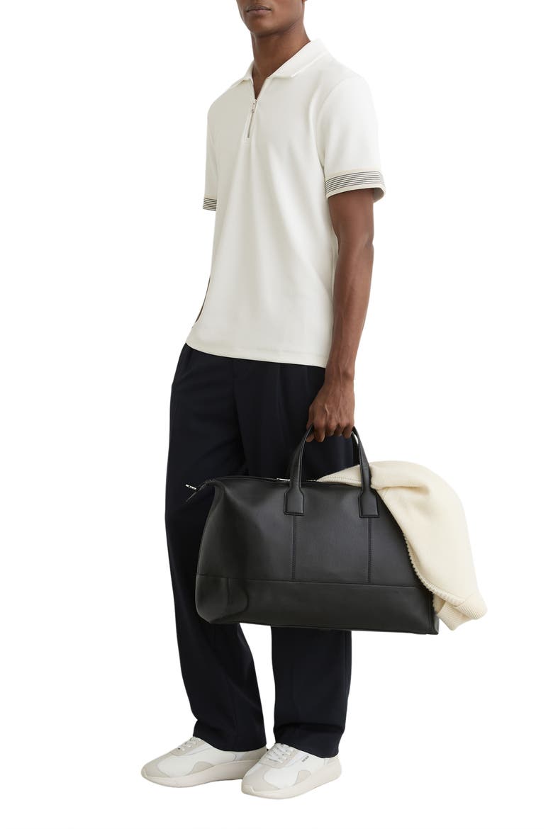 Bruno Quarter Zip Polo, Alternate, color, WHITE