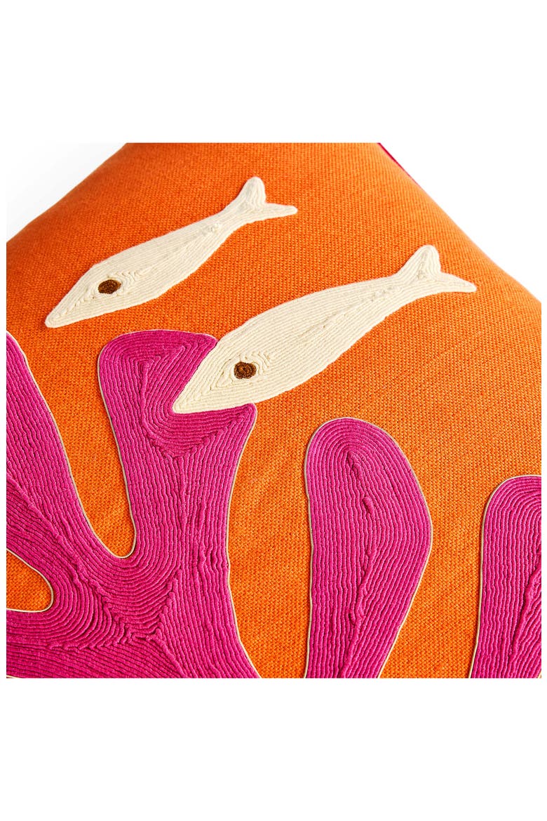Playa Pillow, Alternate, color, Coral