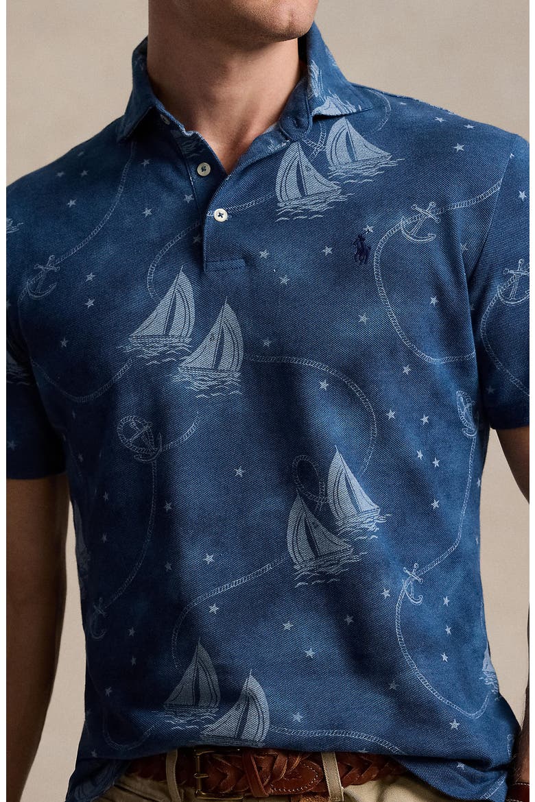 Yarn Dyed Mesh Polo, Alternate, color, OCEANS VOYAGE/ CHAMBRAY