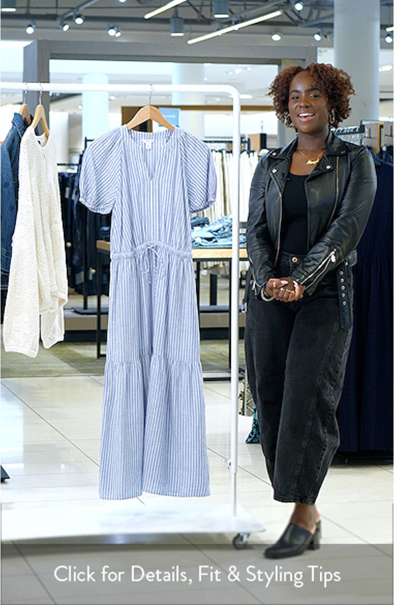 Easy Linen Blend Midi Dress, sales video thumbnail