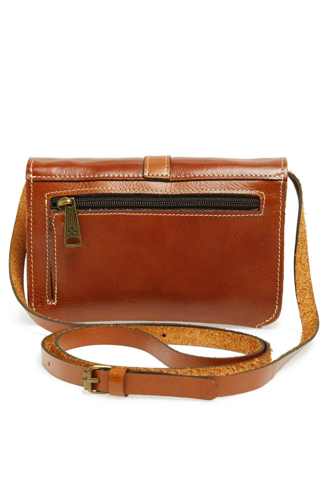 'Torri' Italian Leather Crossbody Bag, Alternate, color, TAN