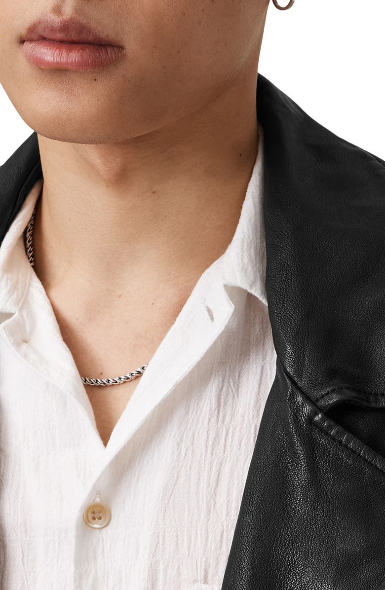 AllSaints Bradford Leather Biker Jacket, Alternate, color, 