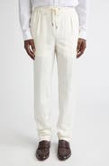 Ralph Lauren Purple Label Dorset Drawstring Silk & Linen Pants