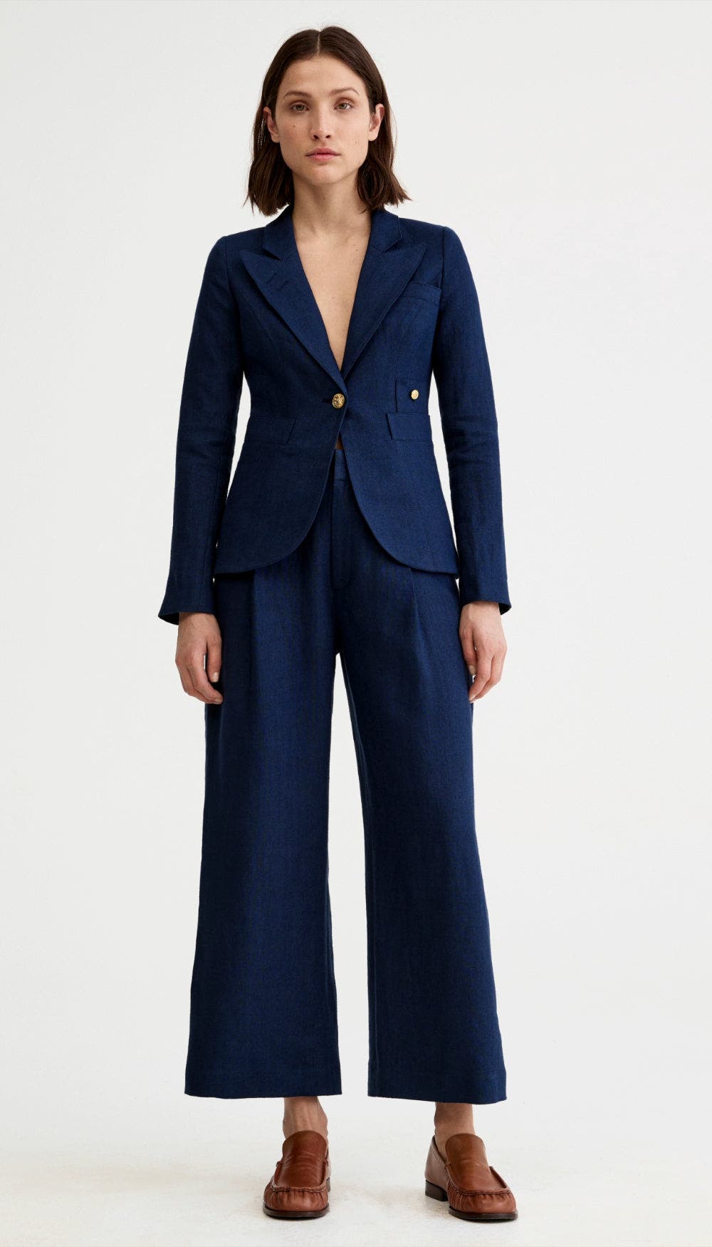 Navy Linen