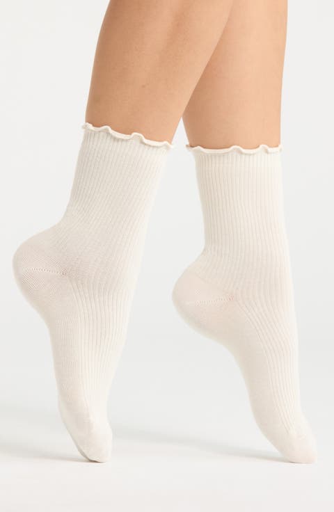 Lettuce Edge Quarter Crew Socks