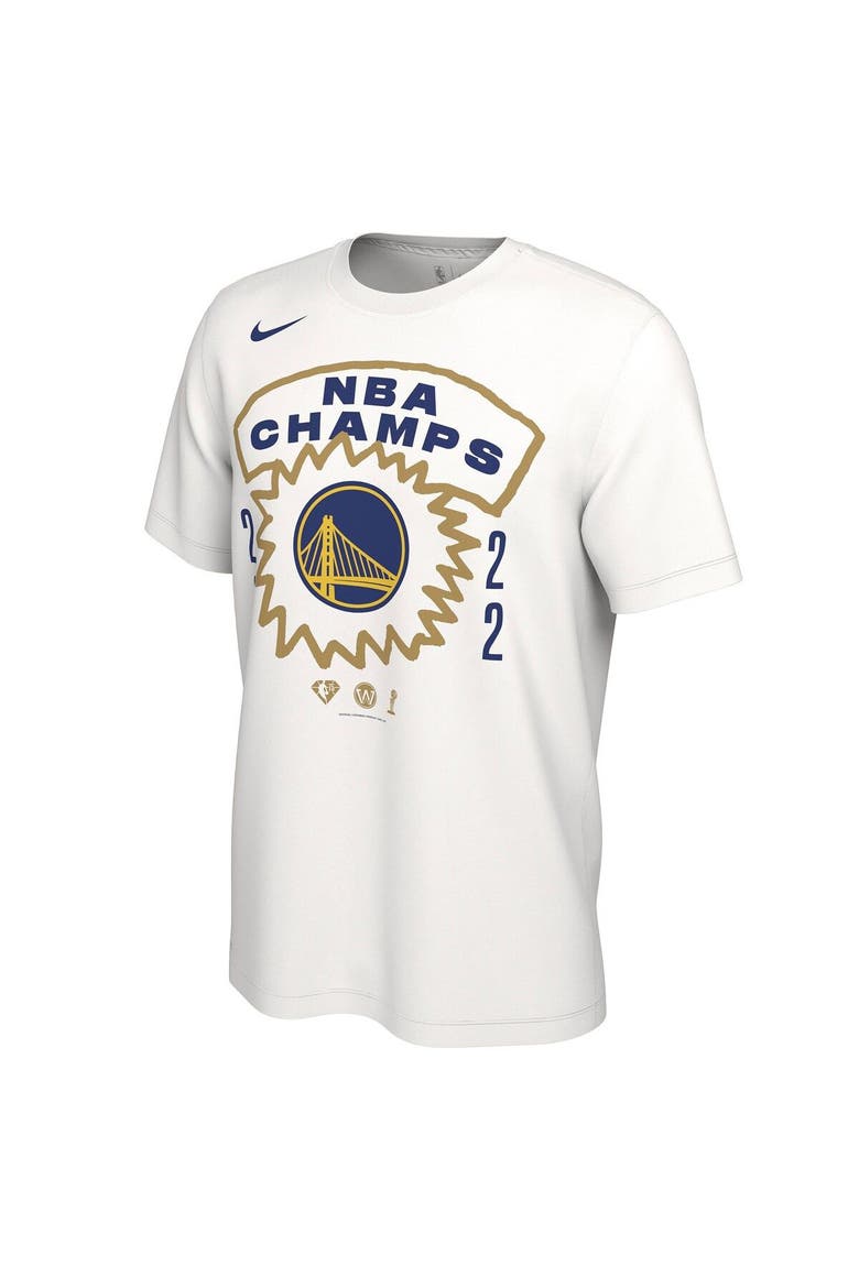 Men's Nike White Golden State Warriors 2022 NBA Finals Champions Roster T-Shirt, Alternate, color, White