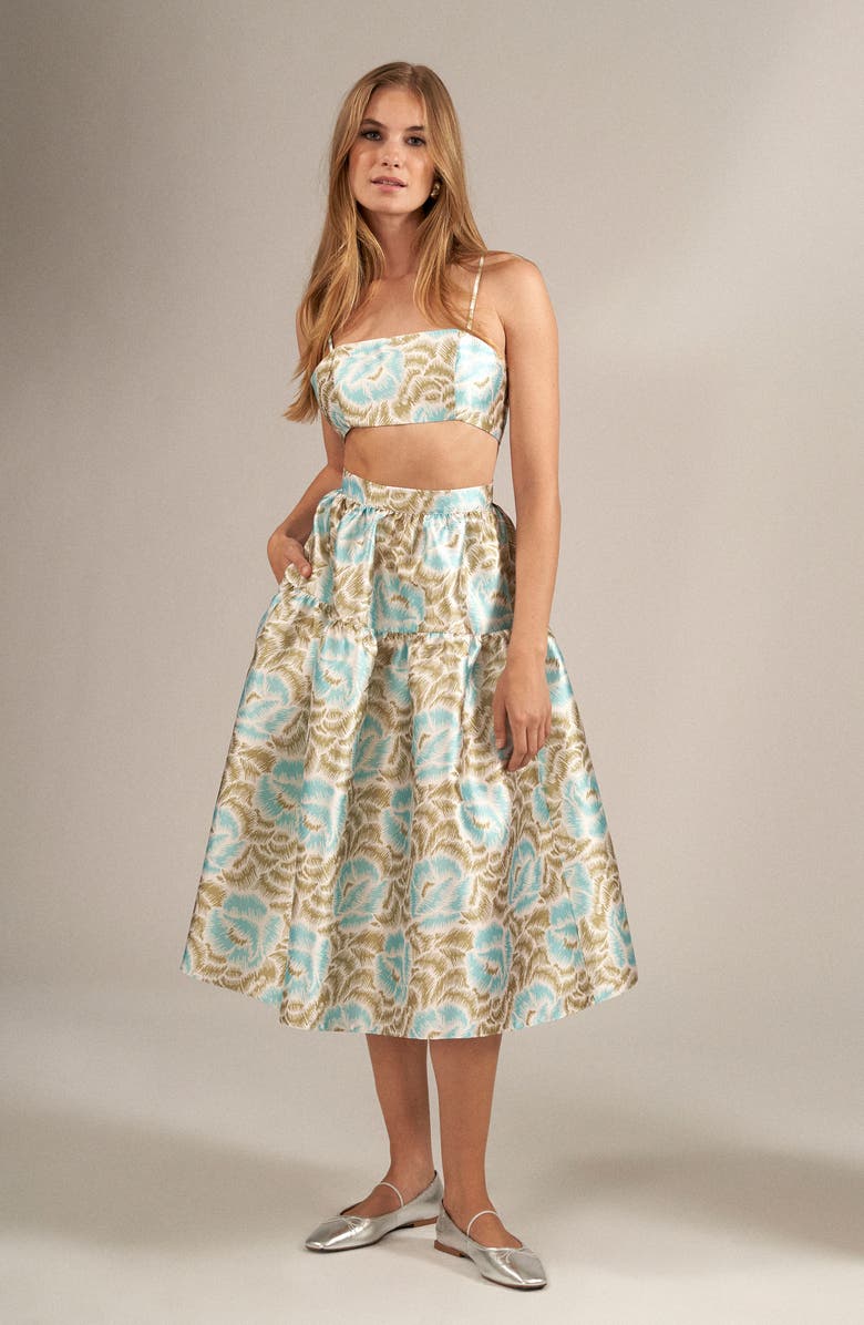 1.STATE Print Tiered A-Line Skirt, Alternate, color, 