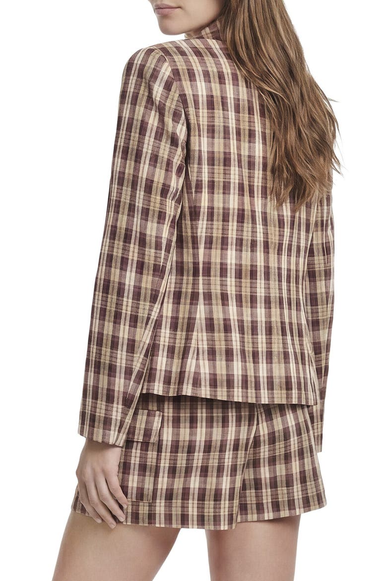 Plaid Suiting Skort, Alternate, color, COCA MOCHA