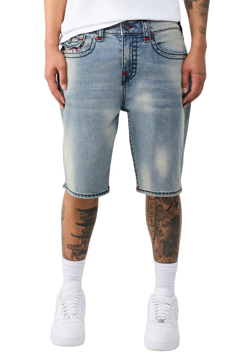 Bobby Super T Baggy Denim Shorts, Main, color, CROSSOVER FADE MEDIUM WASH