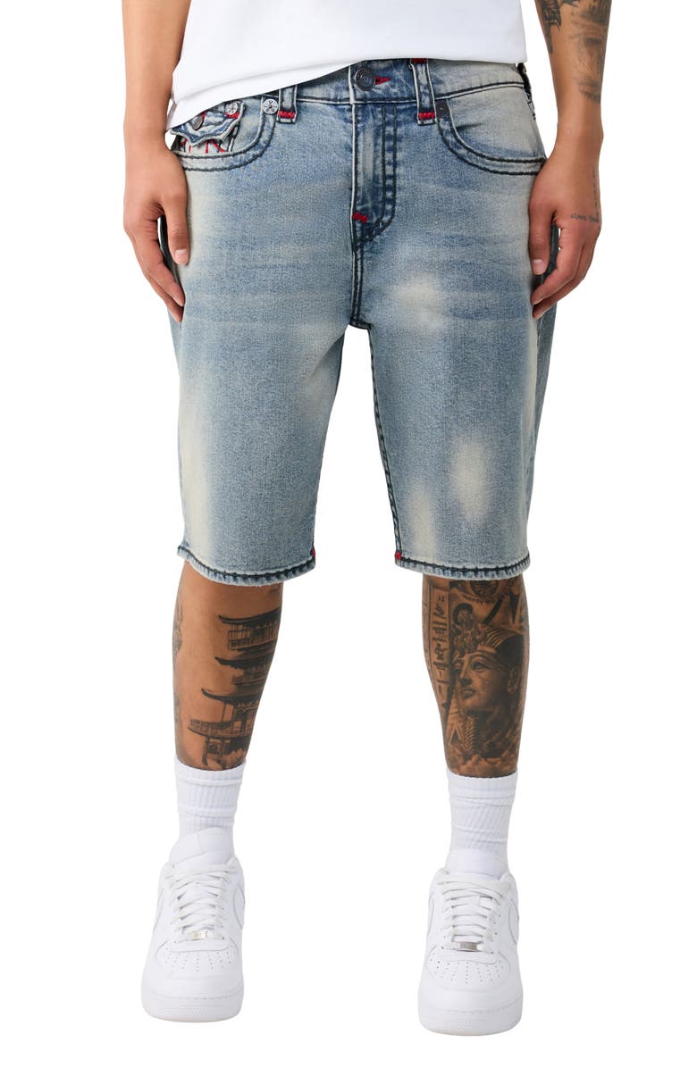 True Religion Bobby Super T Baggy Denim Shorts, Main, color,