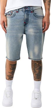 True Religion Bobby Super T Baggy Denim Shorts