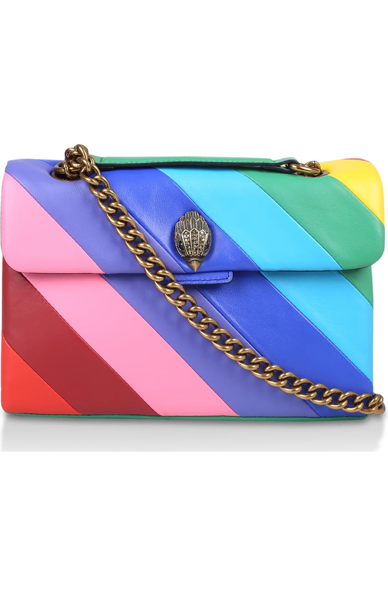 Kurt Geiger London Rainbow Shop Kensington Leather Crossbody Bag, Main, color,