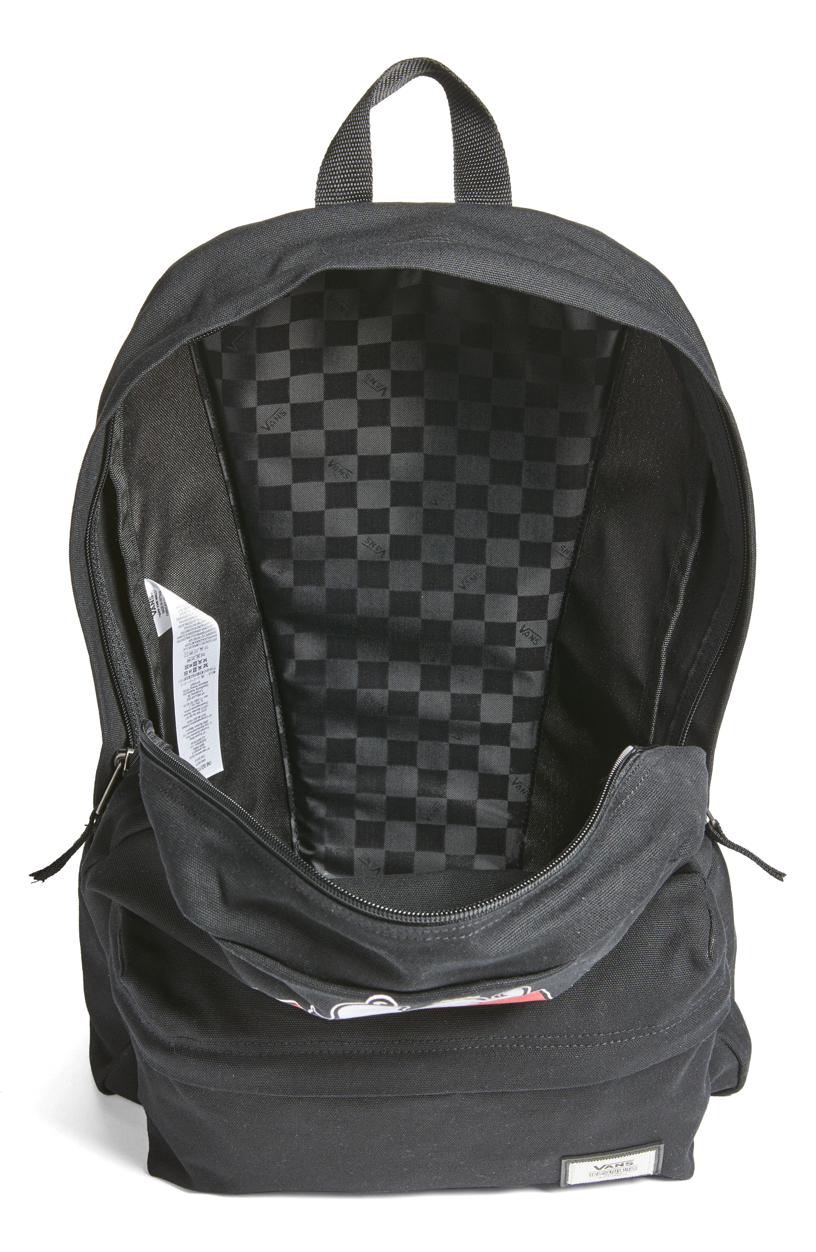 Vans x Peanuts<sup>®</sup> Snoopy & Woodstock Backpack, Alternate, color, 