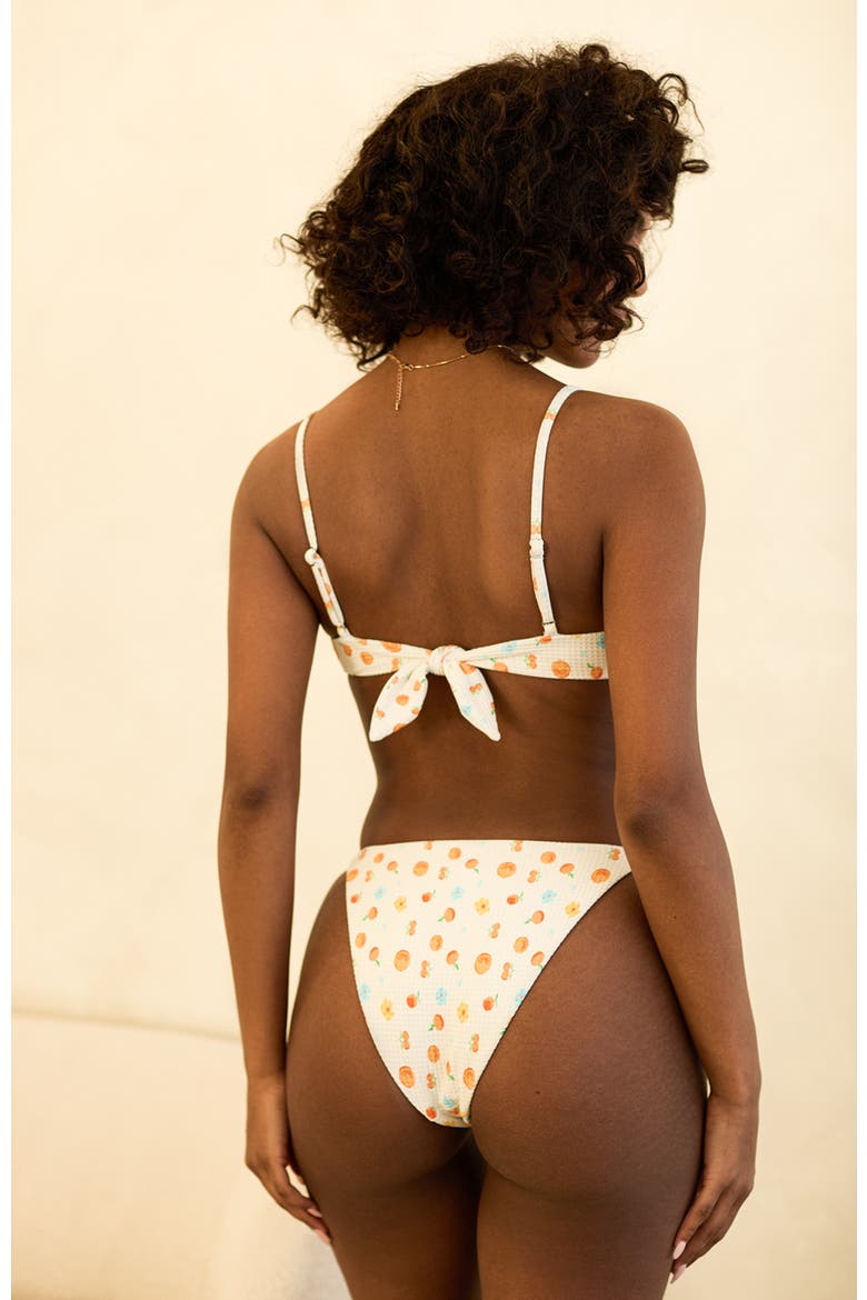 Halle Cheeky Bikini Bottom, Alternate, color, Clementine
