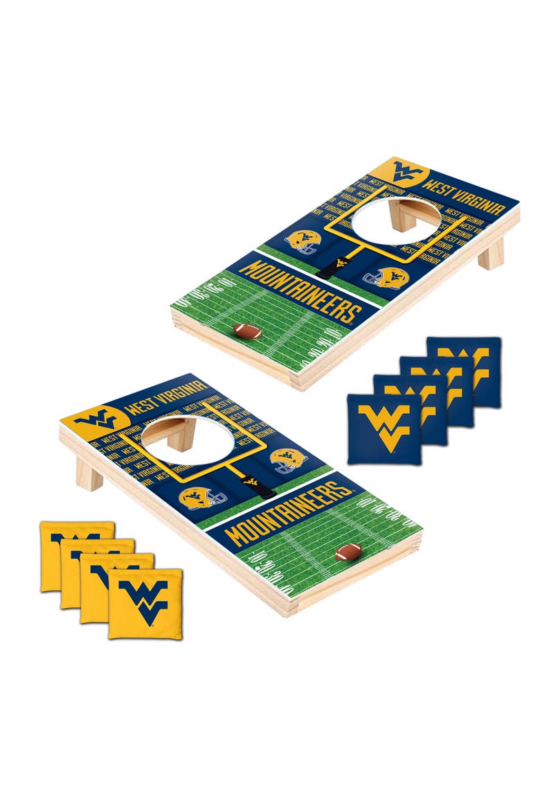 West Virginia NCAA Tabletop Cornhole, Alternate, color, Multicolor