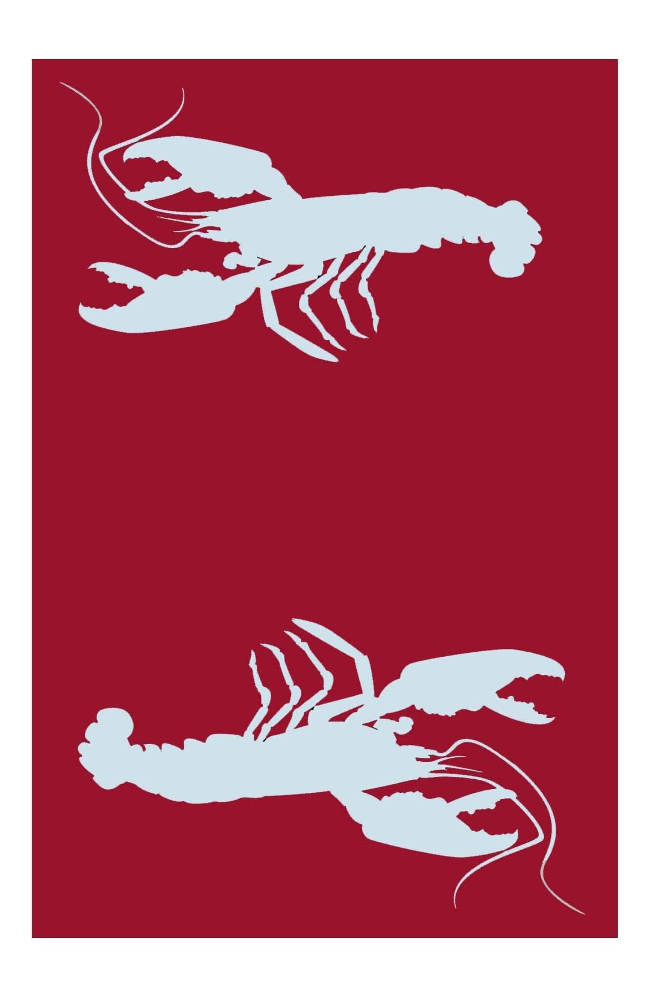 selected red and aqua