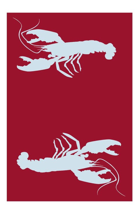 Double Lobster Red & Aqua