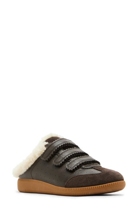 Memento Faux Shearling Lined Mule Sneaker (Women)