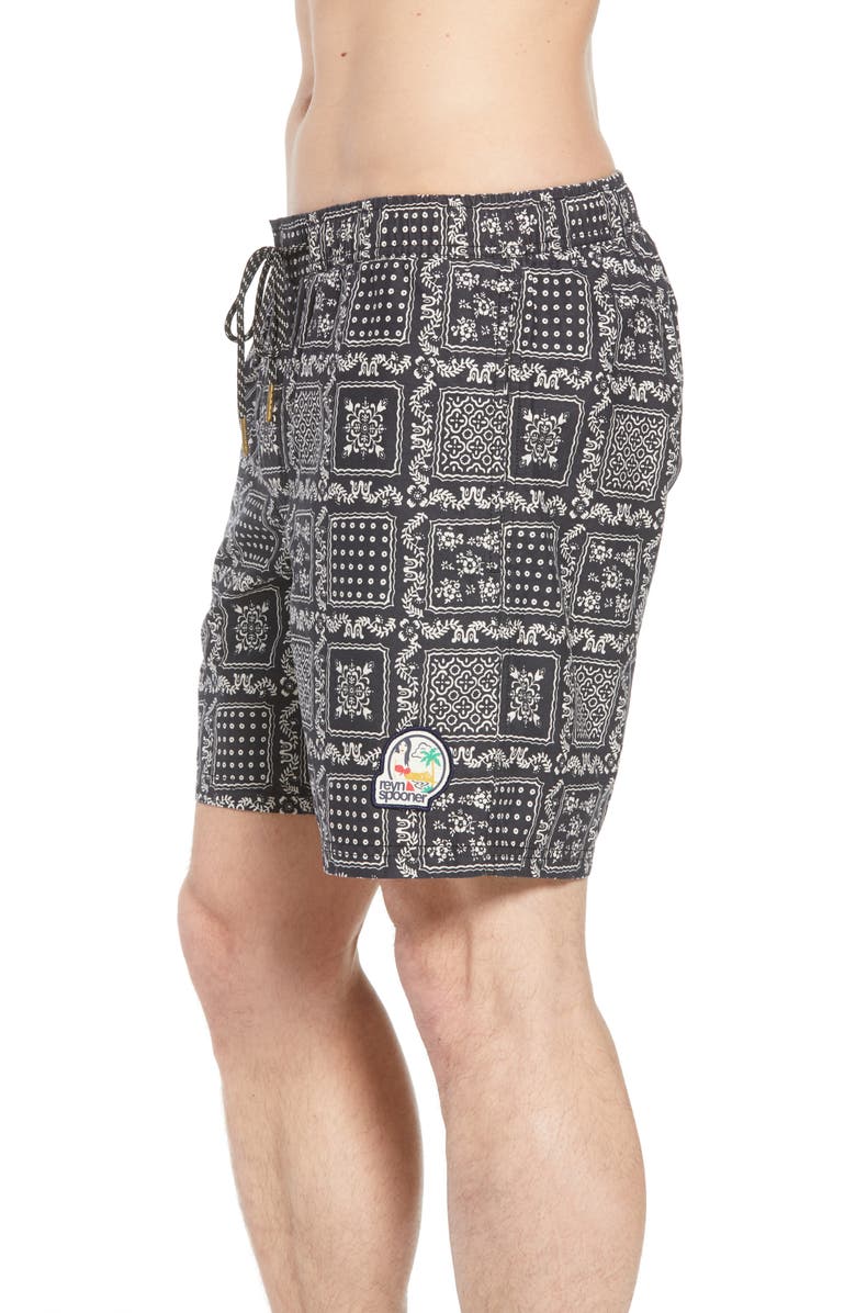 Short De Bain Reyn Spooner Lahaina - Noir - Taille Petit (85) - Neuf Avec étiquettes