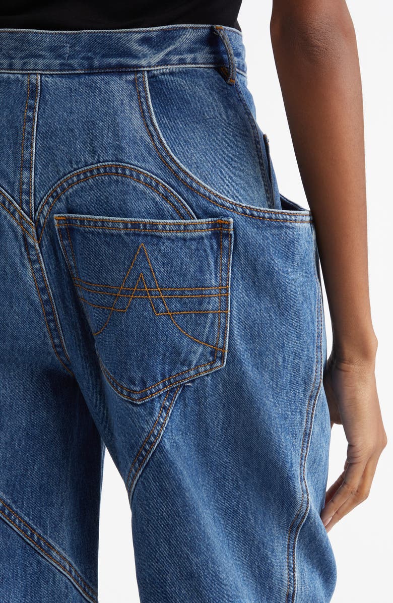 Area Flare Pocket Jeans, Alternate, color, 