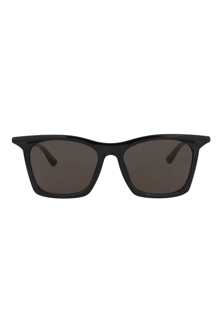 Core 54mm Square Sunglasses, Main, color, BLACK BLACK GREY