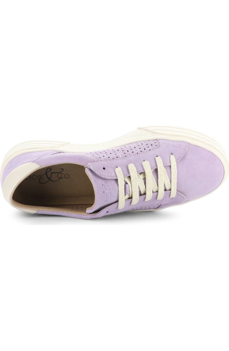 Bos. & Co. Lotta Platform Sneaker, Alternate, color, Lavender Kid Suede