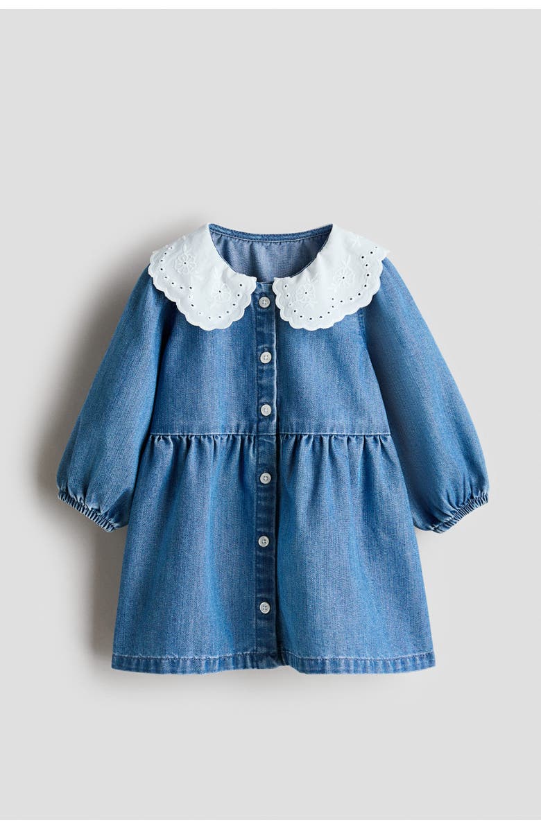 H&M Shirt Dress, Main, color, Denim Blue