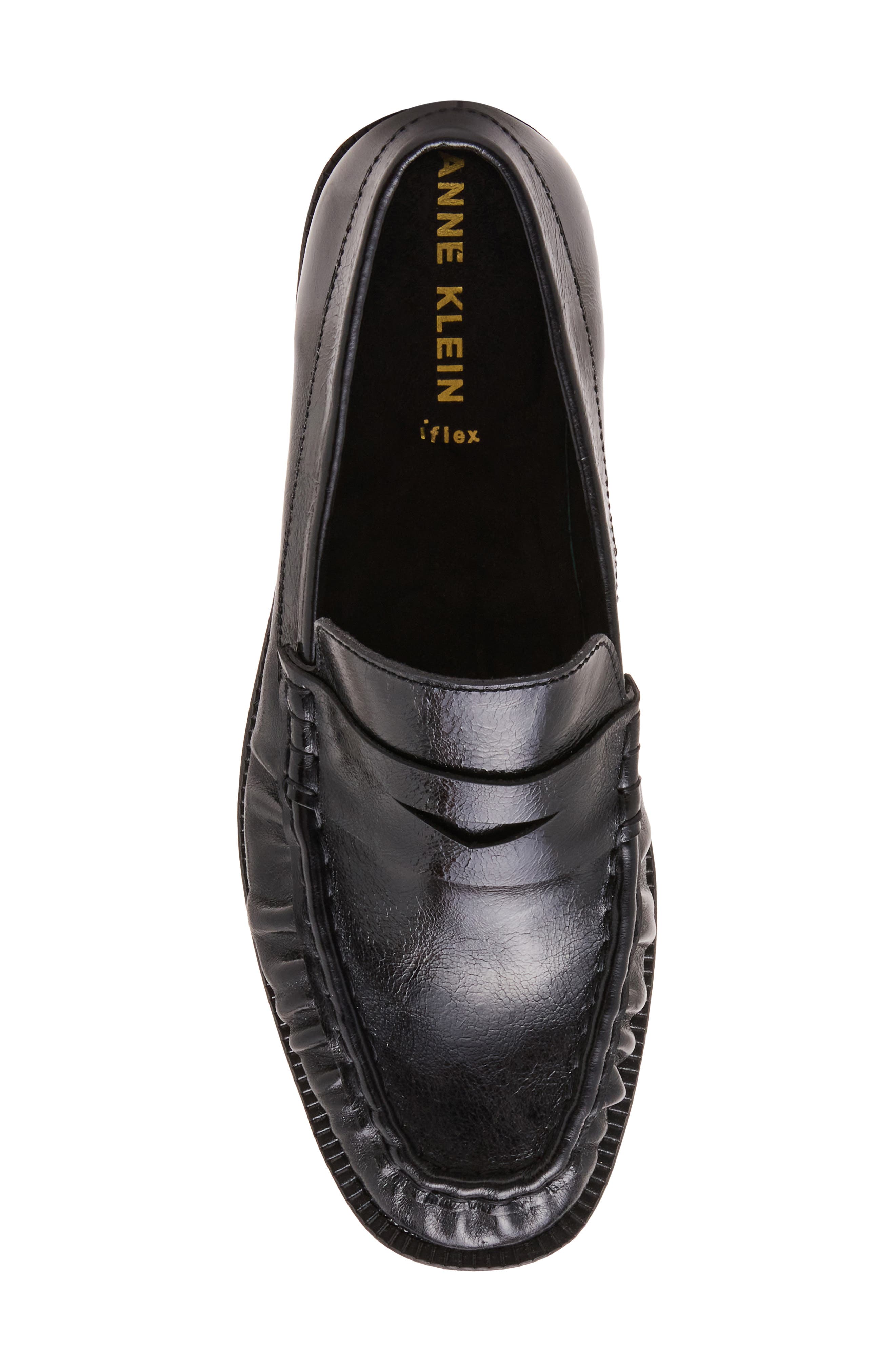 Fletcher Faux Leather Loafer, Alternate, color, BLACK
