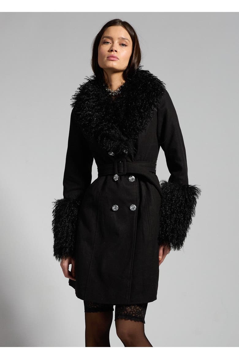 ICONIC  SPARKL TRENCH, Main, color, Black