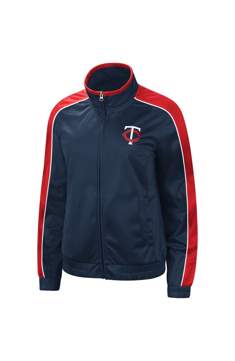 G-III 4HER BY CARL BANKS Women's G-III 4Her by Carl Banks Navy Minnesota Twins Gamer Full-Zip Track Jacket, Alternate, color, 