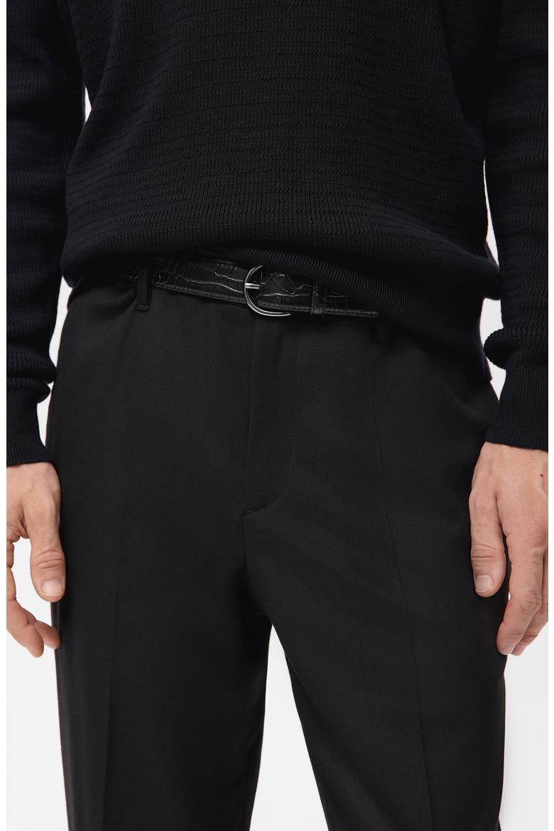 Straight Leg Pants, Alternate, color, BLACK