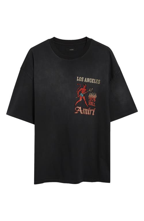 Amiri Mens Black Crystal-embellished Sinners Cotton-jersey T-shirt Xl In Black