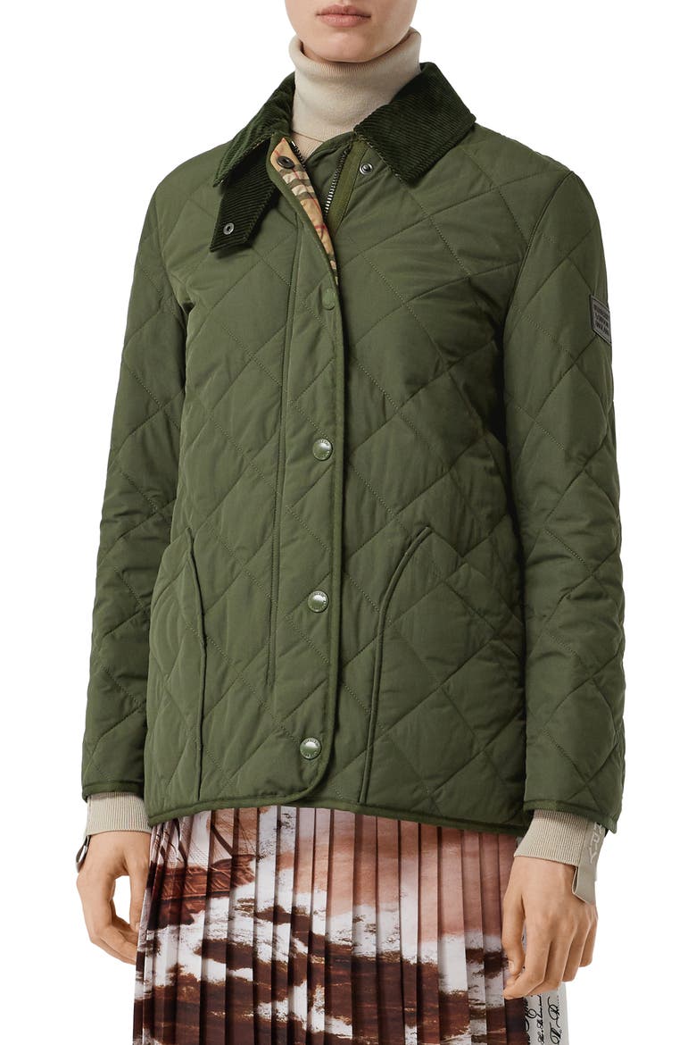 Cotswold Thermoregulated Quilted Barn Jacket, Main, color, POPLAR GREEN