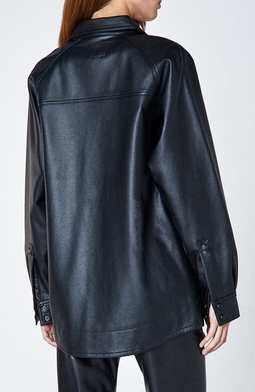 Unpublished Gia Chromatic Faux Leather Jacket In Chromatic