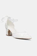 Forever & Always Shoes Annette Block Heel Bridal Pump