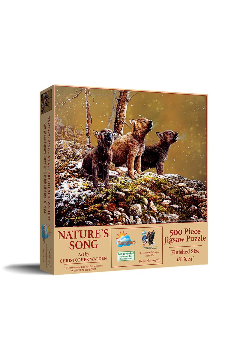 Nature's Song 500 piece Jigsaw Puzzle for Adults, Main, color, Multicolor