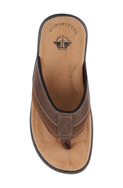 Dockers Mens Laguna Casual Flip-flop Sandal Shoe In Briar