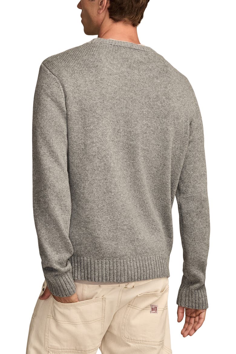 Bronco Graphic Cotton Blend Sweater, Alternate, color, MEDIUM HEATHER GREY