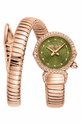 Radiosa Snake Wraparound Bracelet Watch, 22mm