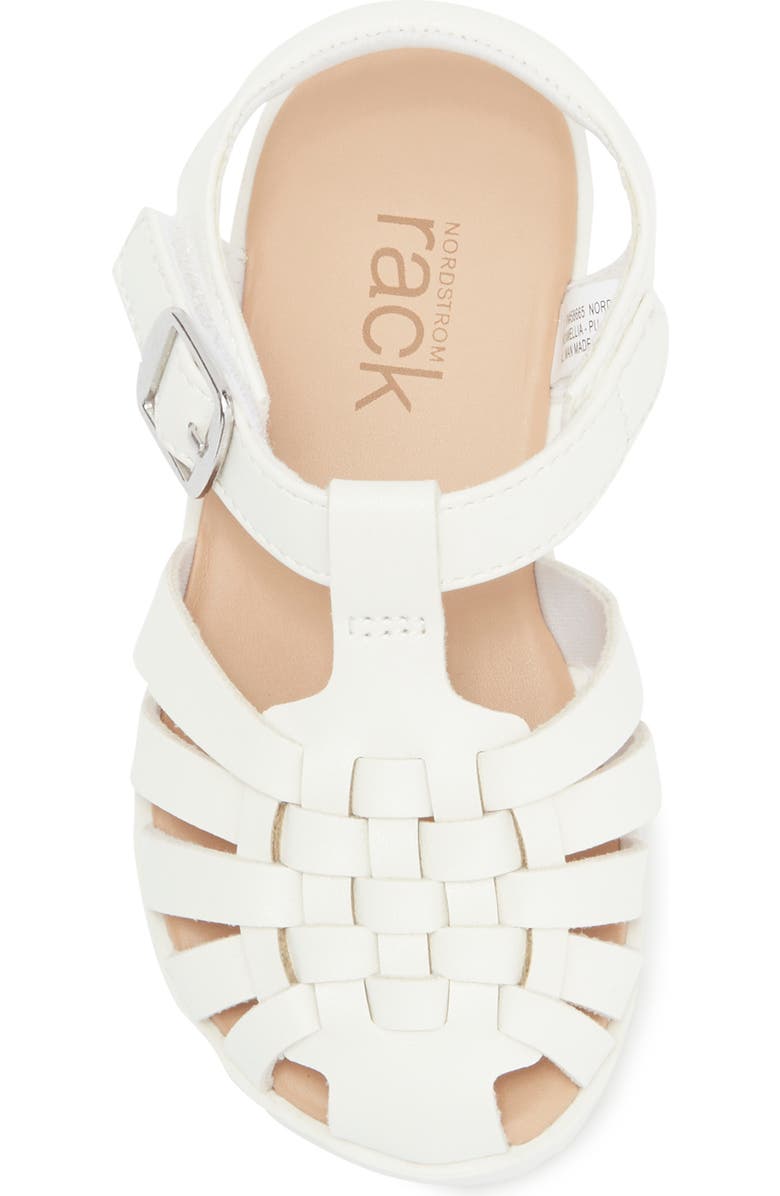 NORDSTROM RACK Kids' Camellia Fisherman Sandal, Alternate, color, White